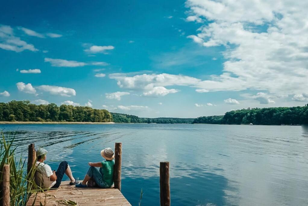 Holzhaus Direkt Am See Priepert Extérieur photo
