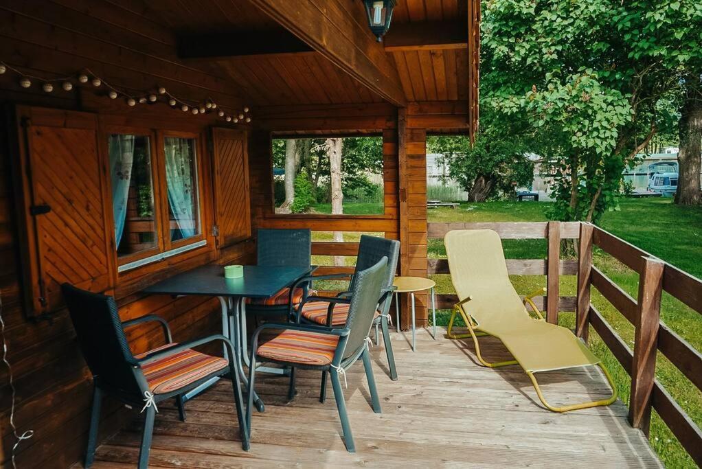 Holzhaus Direkt Am See Priepert Extérieur photo